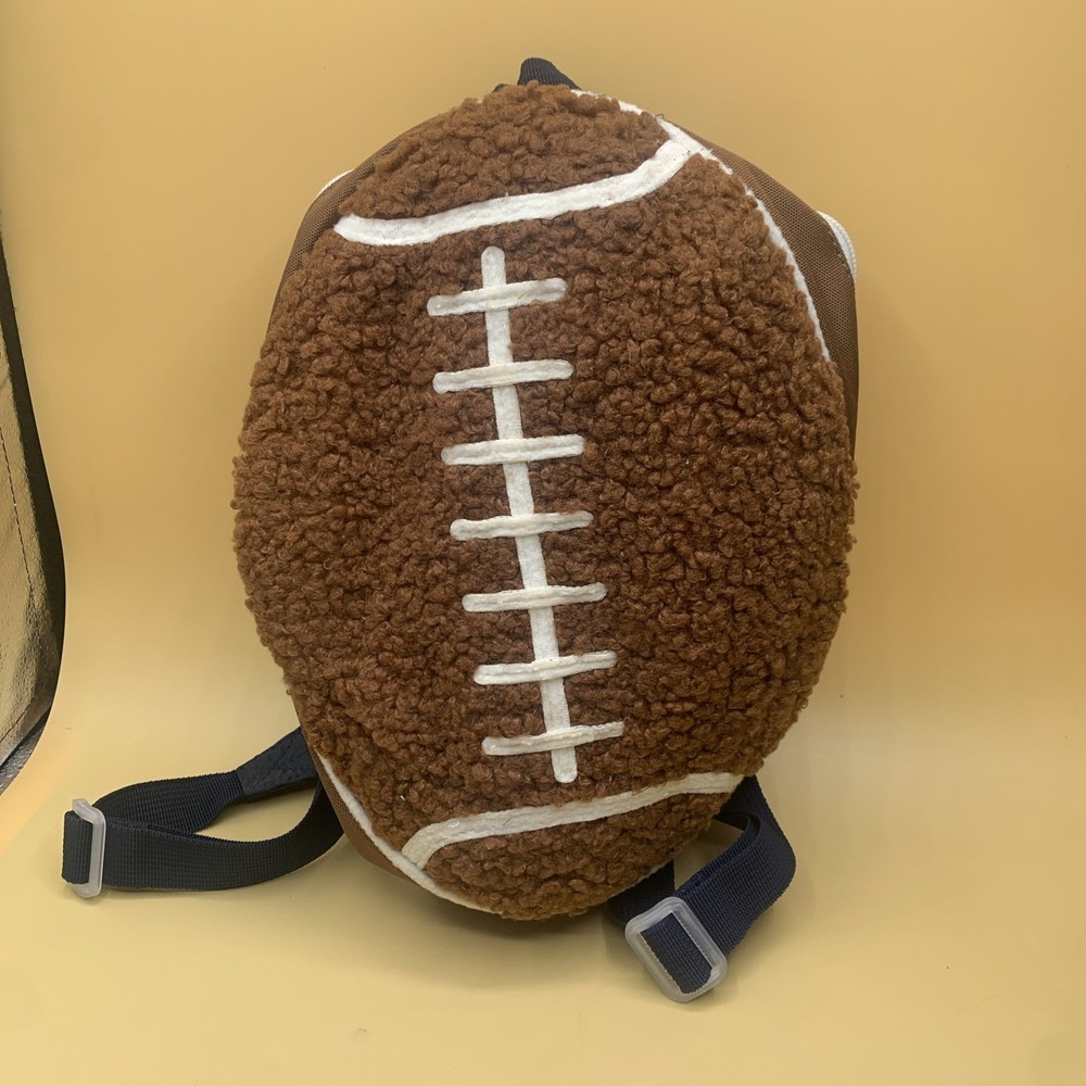 New Football Shaped backpack Adjustable Straps Toddler Size